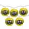 10ct. Yellow & Black Spider Paper Lantern Halloween Lights